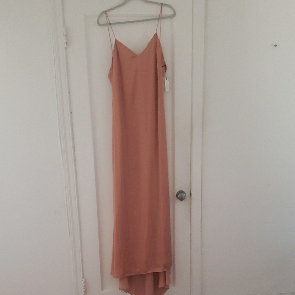 Lovers + Friends Elegant Peach Slip Dress